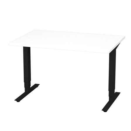 DENORD DESIGN Bord höj/sänk Pro 1200x800 vit/svart - Lyreco - Kontorsmöbler och inredning - Bord och hurtsar - Skrivbord - Höj/sänkbar