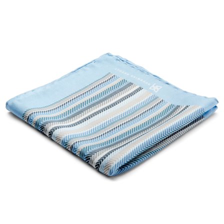 Jedwabna poszetka Bernard Brux dla mężczyzn - Wzorzyste poszetki