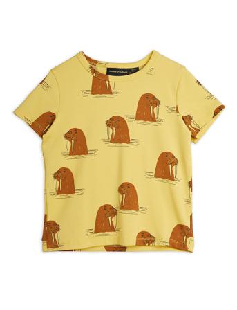Walrus Aop Ss Tee Yellow Mini Rodini