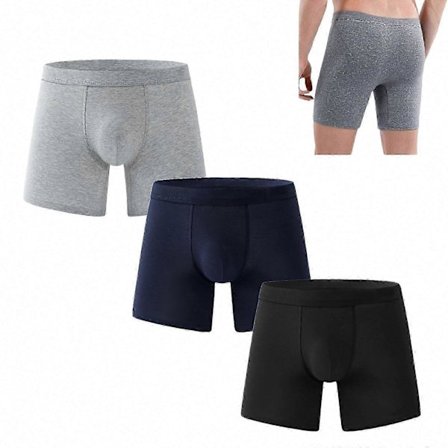 Octipa Ultra-Absorberende Inkontinens Boxer Briefs til Mænd, Genanvendeligt Undertøj til Mænd (3-pak, X-Large)