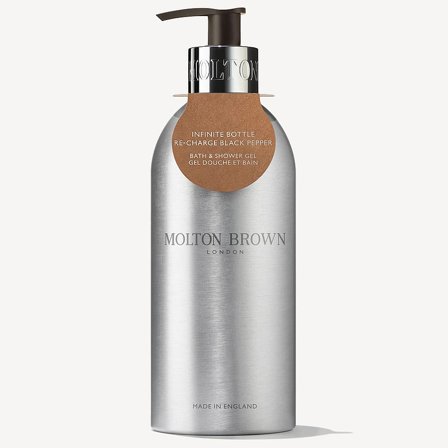 Molton Brown Infinite Bottle Re-Charge Black Pepper Bath & Shower Gel 400 ml, Skincare, Kropspleje, Bodyshampoo