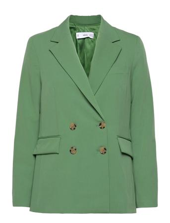 Greta Blazers Double Breasted Blazers Grön Mango