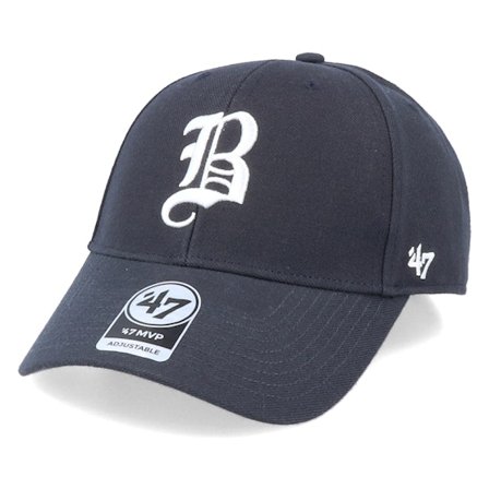 47 Brand - MLB Blå adjustable Caps - Atlanta Braves Cooperstown Mvp Navy/White Adjustable @ Hatstore