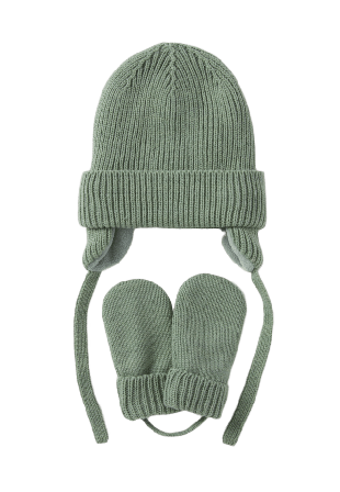 RIKIKI Mössa och vantar JAX Mössor Grön 42/44