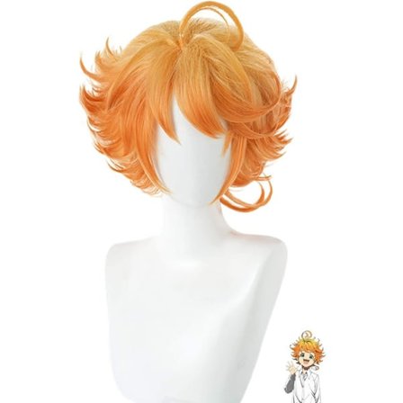 TG Anime Cosplay Peruk med gratis perukmössa för My Hero Academia (Emma)