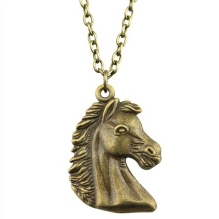 Necklace - Horse - Head - Bronze