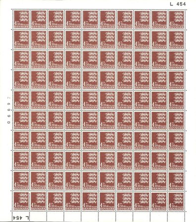 Danmark - Postfrisk helark AFA 707