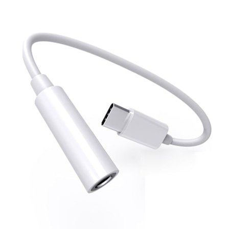 Digital USB-C til 3,5 mm AUX-adapter - Kompatibel med alle nye telefoner, 2-pak 2-pak
