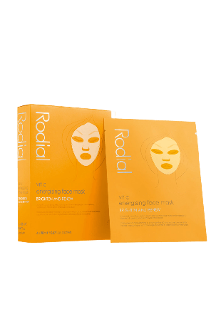 Rodial Vit C Energising Sheet Mask x4 Ansiktsmask & peeling Dam 4 pk