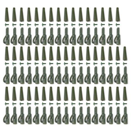 50 Sets Mini Blyklämmor & Svansgummi, Konfiskeredskap För Karp