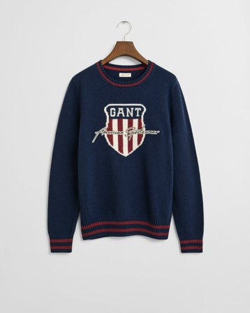 GANT Teenager Graphic Strickpullover (170) Marineblau