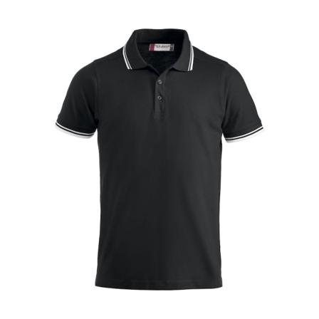 Clique Unisex Vuxen Amarillo Pikétröja L Svart/vit
