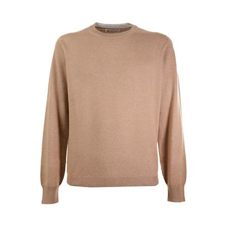 Brunello Cucinelli, sweatshirt Beige, Heren, Maat:M
