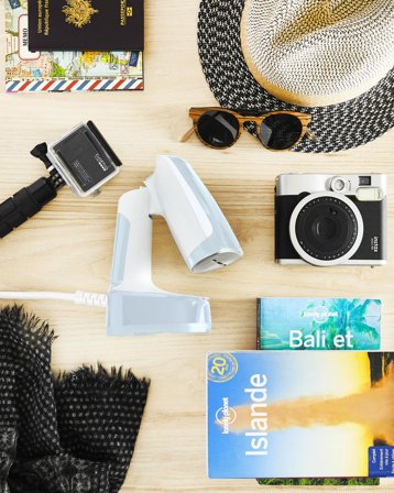 TEFAL Access Steam Pocket DT3041 Tragbare Dampfbürste 1300 W Blau, Weiß