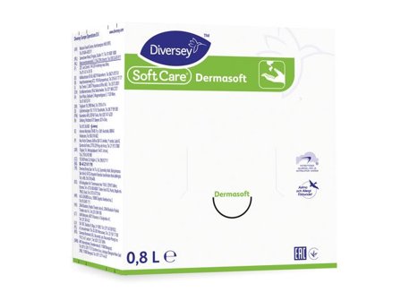Diversey Soft Care Dermasoft H9, refillpatron med flytande handkräm, 800 ml - Lyreco - Städ och hygien - Tvål och hygien - Hygiensystem - Soft Care