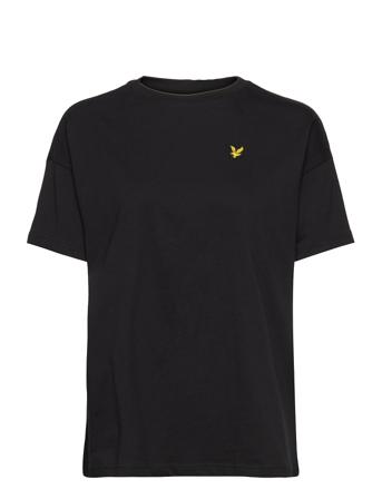 Over D T-Shirt T-shirt Top Sort Lyle & Scott