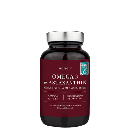 Nordbo Omega-3 & Astaxanthin 90 kapslar