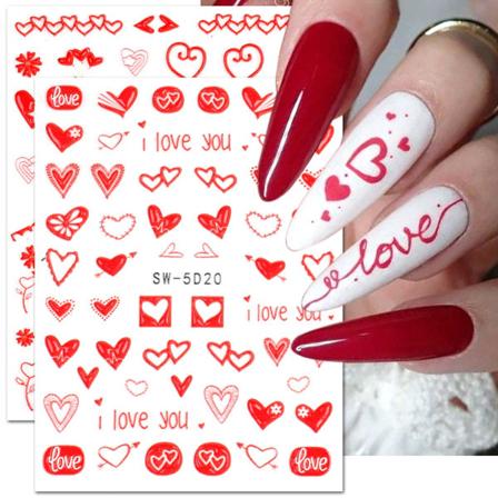 IC 5D Valentinsdag Rød Neglekunst Klistremerke Kjærlighet Hjerte Holografiske Laser Negledekaler Kyss Romantisk Linje Blomster Bokstavsregulering 