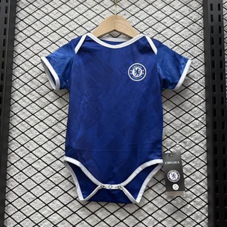 25-26 Chelsea Hjemme Nyfødt Baby Jumpsuit Sparkedress Fotballdrakt