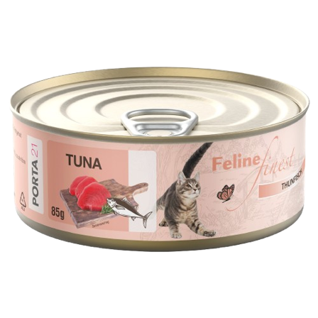 Porta21 - Feline - Tunfisk 85 g - Katt - Kattefôr & kattemat - Våtfôr og våtmat - ZOO.no