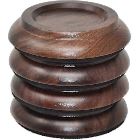 4 stk. Premium Hårdttræ Klaverhjulskåle - Beskyttere til Ben på Stående Klavermøbler