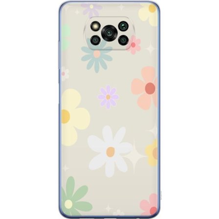 Mobilskal till Xiaomi Poco X3 Pro med fejdande blommor