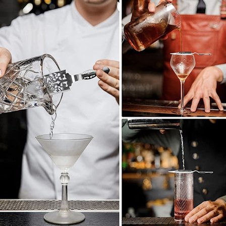 Rustfritt stål Absint skje Cocktail bar redskaper Bitter Sco