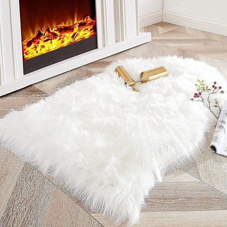 Tflycq Lyxigt Mjukt Faux Fårskinn Cover Sittdyna Dyna Plysch Päls Mattor