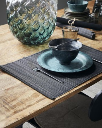 House Doctor Bambus Dekkebrikker Sort 4stk