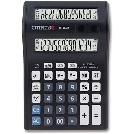 + Dual Display Calculator, Office Desktop Calculator, 12 Digit Large Display And Big Button