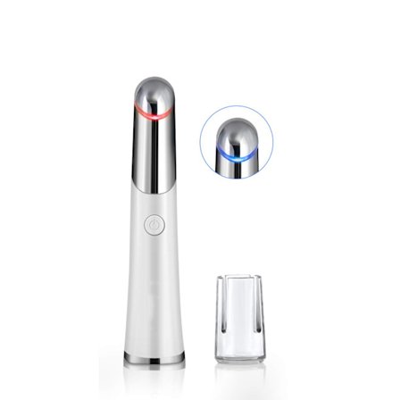 Ögonmassageapparat, Landwind Anti Aging Massageapparat Jonisk borttagning av mörka ringar under ögonen med 42 °C uppvärmd, återuppladdningsbar 