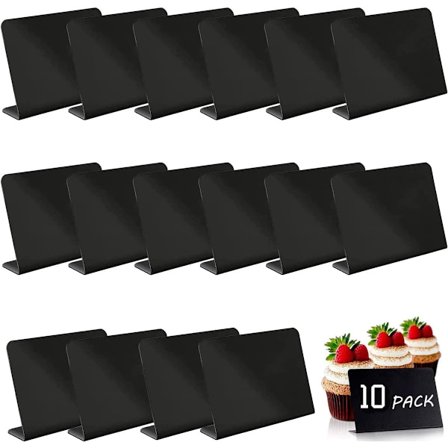 10-pack - 10 7,5 cm mini griffeltavlor - Griffeltavla matetiketter