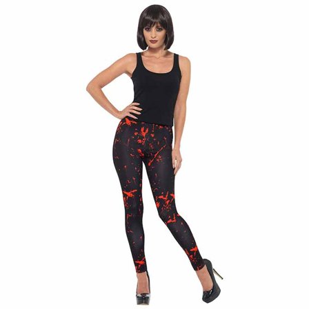 Blodiga Svarta Leggings - Partyninja.se