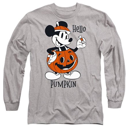 Disney Unisex Vuxen Hello Pumpkin Musse Pigg T-Shirt L Sport