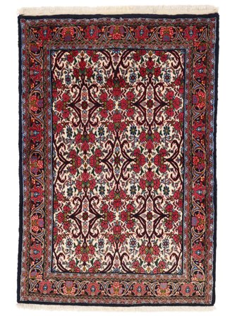 Orientalisk Bidjar Matta 108X160 Svart/Mörkröd Ull, Persien