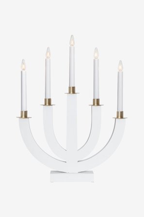 Jotex - Lysestake Eli Hvit - Kjøp Adventsstaker hos Jotex