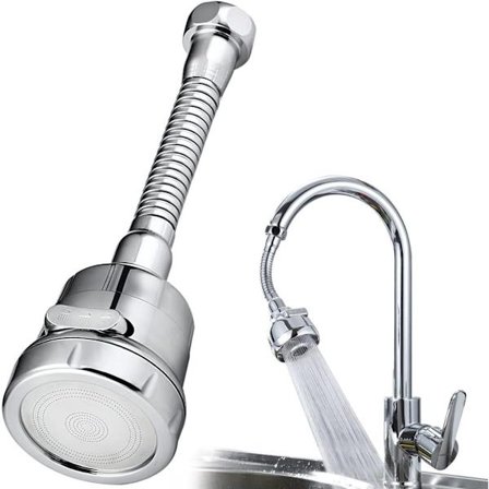 Vattenluftares krantillbehör, svängbar, kökskran, utdragbar