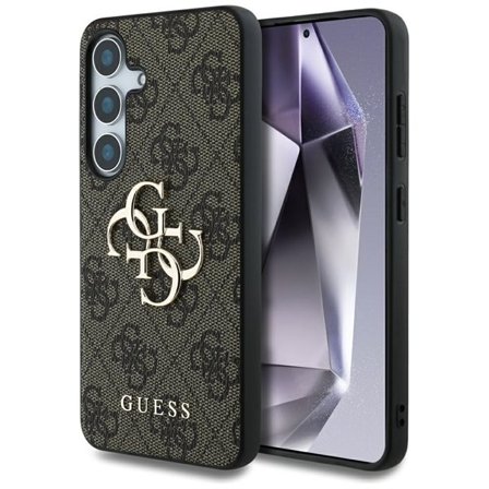 Guess Iso 4G-logo Classic Logo kotelo Samsung Galaxy S25 ruskea