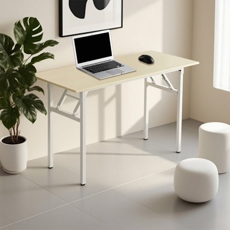 Klapbord 100x60x75cm - hvid eg