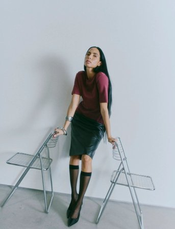 Copenhagen Muse Cmmuse-Tee - Burgundy - M