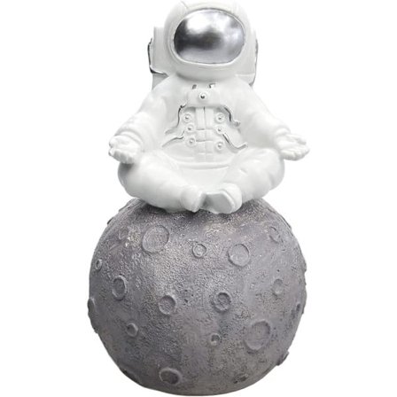 Astronaut & Planet Statyer Skulptur Statyett Prydnad Skrivbordstillbehör Bordsdekoration Mynt Bank-Sit