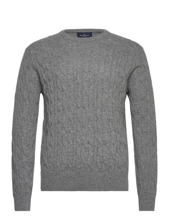 Lw Cable Crew Grey Hackett London
