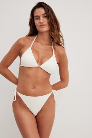 Susanna Wurz x NA-KD Bikinitrosor i frotté - Bikini - Vit - X-Large