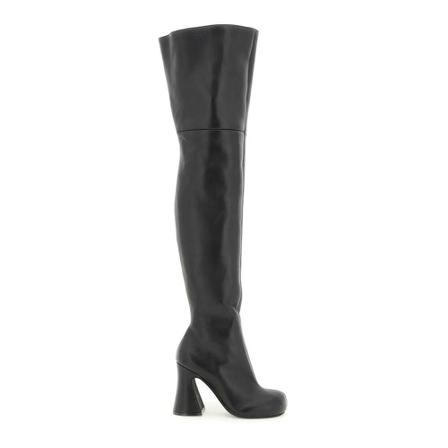 Marni Nappa leather over-the-knee Stövlar svart, Dam, Dam, Storlek: 39 EU