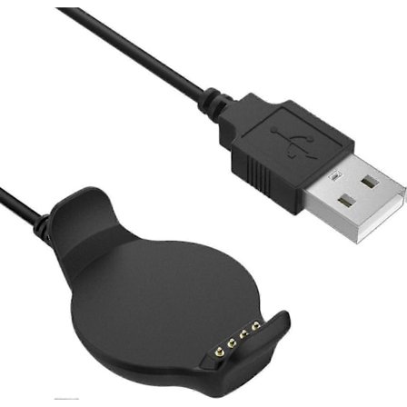 Laddningsdocka Kompatibel med Garmin Forerunner 620, USB Data Sync Laddningsdocka med 1m Laddningskabel för Forerunner 620 Smartwatch, Svart