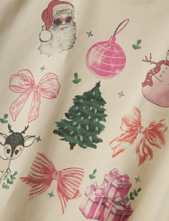 name it Nkfrasab Ls Nreg Sweat Bru Box - Beige - 116