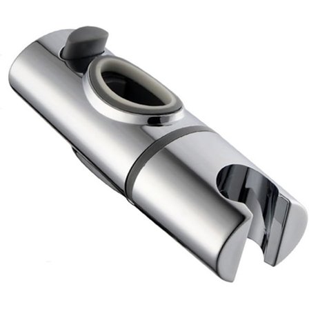 Dusjfeste, dusjstangglidebryter, erstatningshåndholdt dusjfeste spesielt for oval glidestang, høydejusterbar sprayholder på skinne 35x20mm
