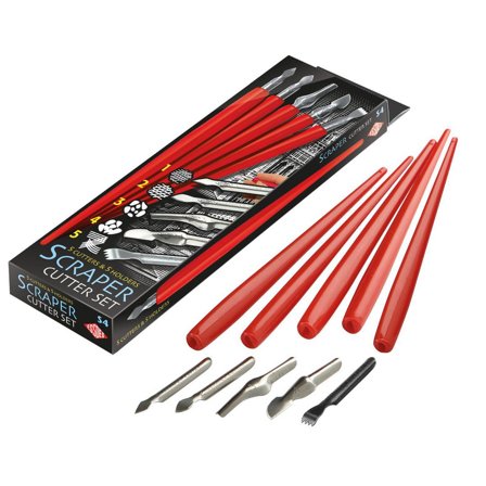 Skrap-Set 5 olika spetsar inkl. skaft - Lyreco - Skola och förskola - Hobbypapper - Specialpapper