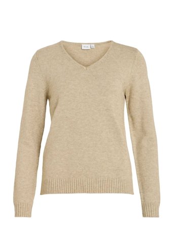 Vila | Viril V-Neck L/S Knit Top - Noos | L