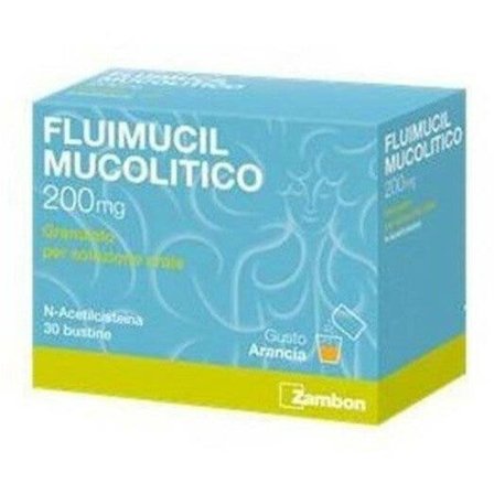 Fluimucil Mucolitico 200mg 30 Bustine Senza Zucchero